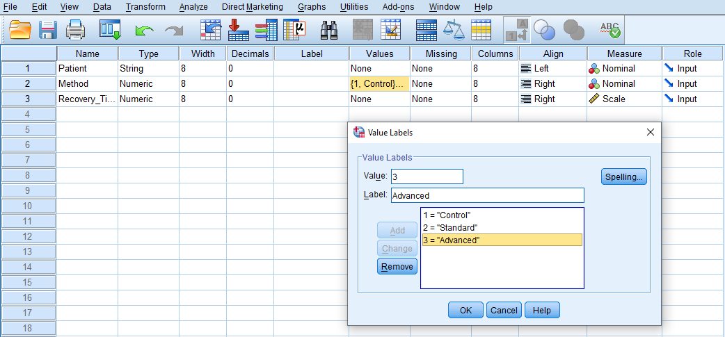 SPSS create variables